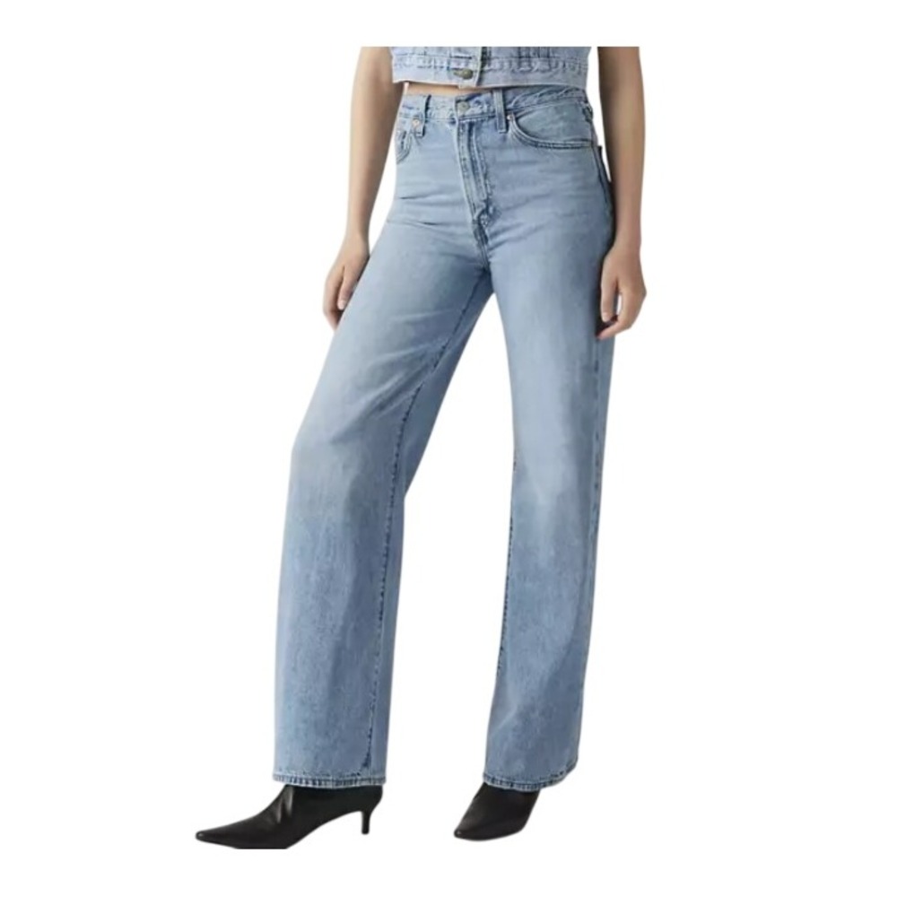 Levi's Ribcage Wide Leg 27 Women's High Rise Denim Jeans Far and Wide